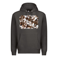 Smoke cowhide leopard background Premium Hoodie - RanaPortraitStore