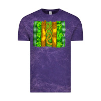 Cloud Purple saint patricks horseshoe shamrock leopard glitter brushstroke Vintage Tee - Artiststas