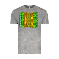 Cloud Rock saint patricks horseshoe shamrock leopard glitter brushstroke Vintage Tee - Artiststas