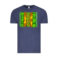 Saint Patricks Horseshoe Shamrock Leopard Glitter Brushstroke Vintage Tee | Teevron