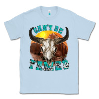 Dusty Blue cant be tamed Classic Tee - texasbilliewilder