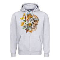 Heather Grey Kinda Emotional Kinda Emotionless Zipper Hoodie - RanaPortraitStore