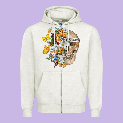 Zipper Hoodie Kinda Emotional Kinda Emotionless