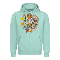 Seafoam Kinda Emotional Kinda Emotionless Zipper Hoodie - RanaPortraitStore
