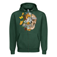 Sports Green Kinda Emotional Kinda Emotionless Zipper Hoodie - RanaPortraitStore