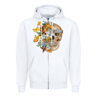 White Kinda Emotional Kinda Emotionless Zipper Hoodie - RanaPortraitStore