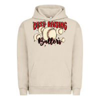 Pigment French Oak busy raising ballers Urban Hoodie - MaliasSmallBusiness