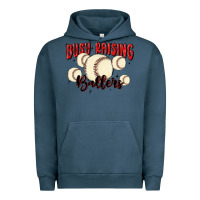 Pigment Midnight Navy busy raising ballers Urban Hoodie - MaliasSmallBusiness