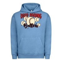 Pigment Pebble Blue busy raising ballers Urban Hoodie - MaliasSmallBusiness