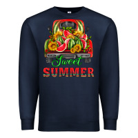 Sweet Summer Watermelon And Truck Premium Sweatshirt | Teevron