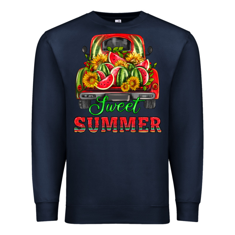 Sweet Summer Watermelon And Truck Premium Sweatshirt by HRA Design Shop | Teevron