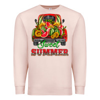 Pale Pink sweet summer watermelon and truck Premium Sweatshirt - HRA Design Shop