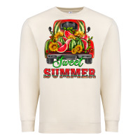 Sandshell sweet summer watermelon and truck Premium Sweatshirt - HRA Design Shop