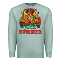 Seafoam sweet summer watermelon and truck Premium Sweatshirt - HRA Design Shop