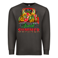 Smoke sweet summer watermelon and truck Premium Sweatshirt - HRA Design Shop