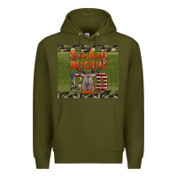 Army Green Best Bucking Dad Ever Premium Hoodie - LillyAllenDesigns