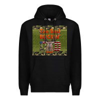 Black Best Bucking Dad Ever Premium Hoodie - LillyAllenDesigns
