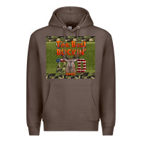 Coffee Best Bucking Dad Ever Premium Hoodie - LillyAllenDesigns