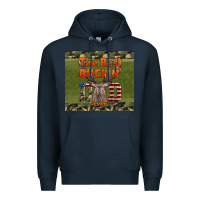 Navy Best Bucking Dad Ever Premium Hoodie - LillyAllenDesigns
