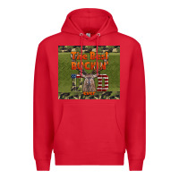Red Best Bucking Dad Ever Premium Hoodie - LillyAllenDesigns