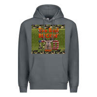 Rock Best Bucking Dad Ever Premium Hoodie - LillyAllenDesigns