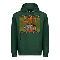 Sports Green Best Bucking Dad Ever Premium Hoodie - LillyAllenDesigns