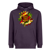 Plum black lives matter sunflower Heavyweight Hoodie - HRA Design Shop