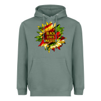 Sage black lives matter sunflower Heavyweight Hoodie - HRA Design Shop