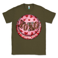 Army Green Western valentine's day xoxo round earrings Classic Tee - RanaPortraitStore
