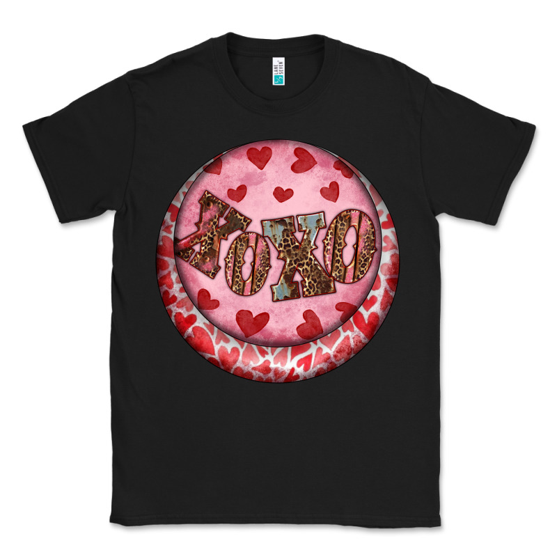 Western Valentine's Day Xoxo Round Earrings Classic Tee by RanaPortraitStore | Teevron