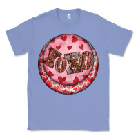 Colony Blue Western valentine's day xoxo round earrings Classic Tee - RanaPortraitStore