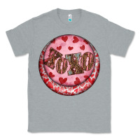Heather Grey Western valentine's day xoxo round earrings Classic Tee - RanaPortraitStore