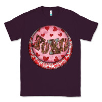 Plum Western valentine's day xoxo round earrings Classic Tee - RanaPortraitStore