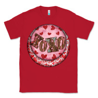 Red Western valentine's day xoxo round earrings Classic Tee - RanaPortraitStore