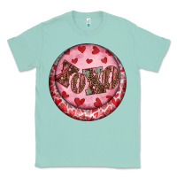 Seafoam Western valentine's day xoxo round earrings Classic Tee - RanaPortraitStore