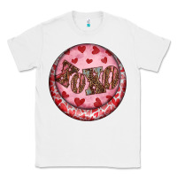 White Western valentine's day xoxo round earrings Classic Tee - RanaPortraitStore