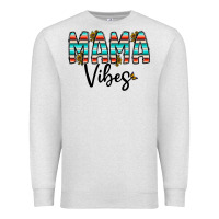 Oatmeal Heather mama vibes Premium Sweatshirt - CowhideDigitalArt