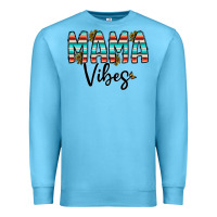 Ocean Blue mama vibes Premium Sweatshirt - CowhideDigitalArt