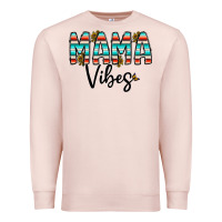 Pale Pink mama vibes Premium Sweatshirt - CowhideDigitalArt
