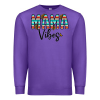 Purple mama vibes Premium Sweatshirt - CowhideDigitalArt