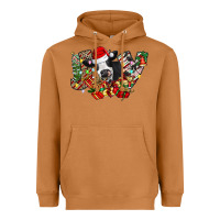 Meerkat Christmas Joy Cow Heavyweight Hoodie - CowhideDigitalArt