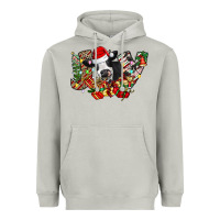 Moon Dust Christmas Joy Cow Heavyweight Hoodie - CowhideDigitalArt