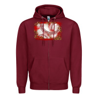 Baseball Background Zipper Hoodie | Teevron