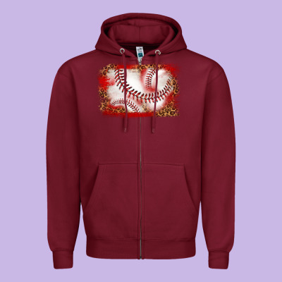 Zipper Hoodie baseball background