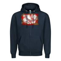 Navy baseball background Zipper Hoodie - texasbilliewilder