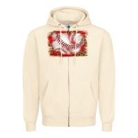 Sandshell baseball background Zipper Hoodie - texasbilliewilder