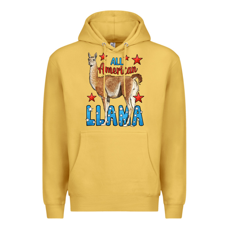 All American Llama Premium Hoodie by LillyAllenDesigns | Teevron