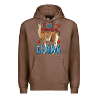 Chestnut All American Llama Premium Hoodie - LillyAllenDesigns