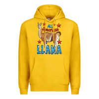 Lemon All American Llama Premium Hoodie - LillyAllenDesigns