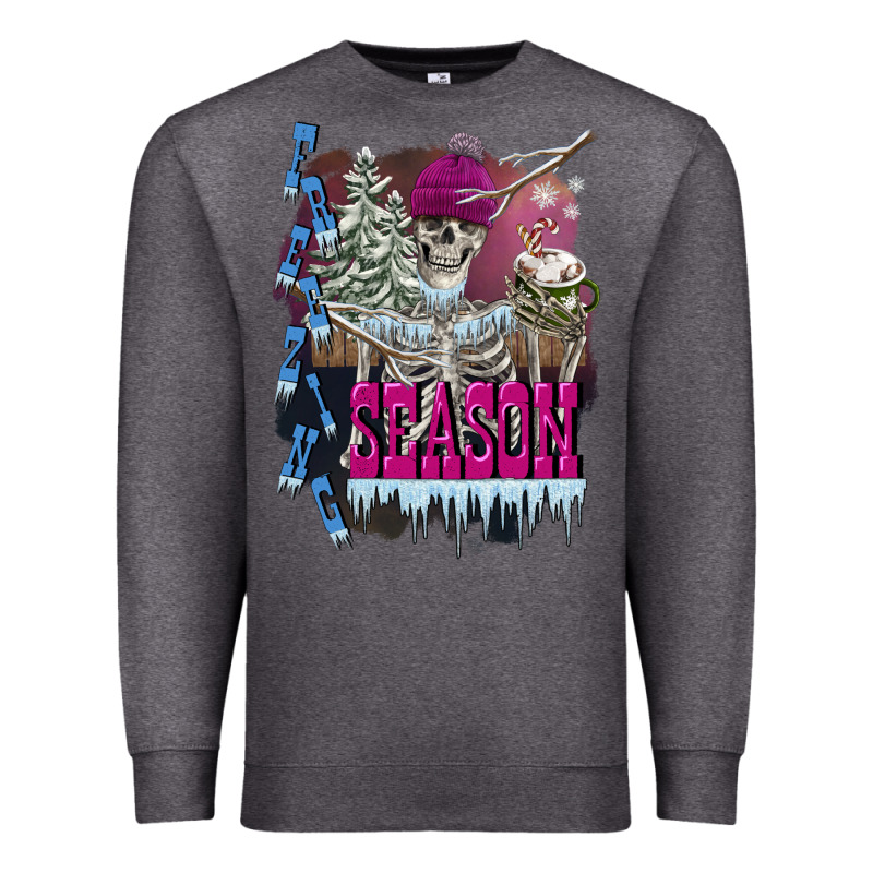 Freezing Season Skeleton Premium Sweatshirt by FaDigitalArtStudio | Teevron
